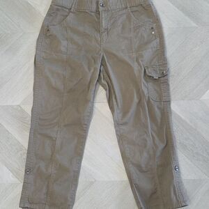 EST 1946 Beown cargo cotton-spandex capris. Front, leg, back pockets sz12